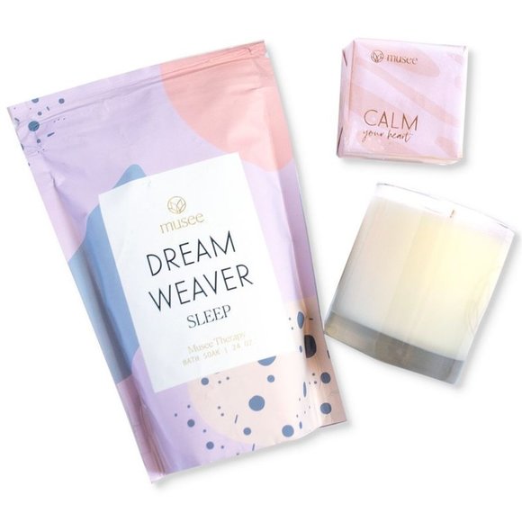 Musee 3-Pc Bath Gift Set Soak Candle and Soap - Picture 2 of 2